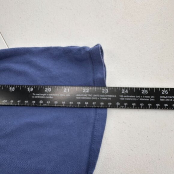 Harry Potter Hogwarts Crest Blue Graphic T-Shirt Size M 100% Cotton Tee Gold - Picture 6 of 8